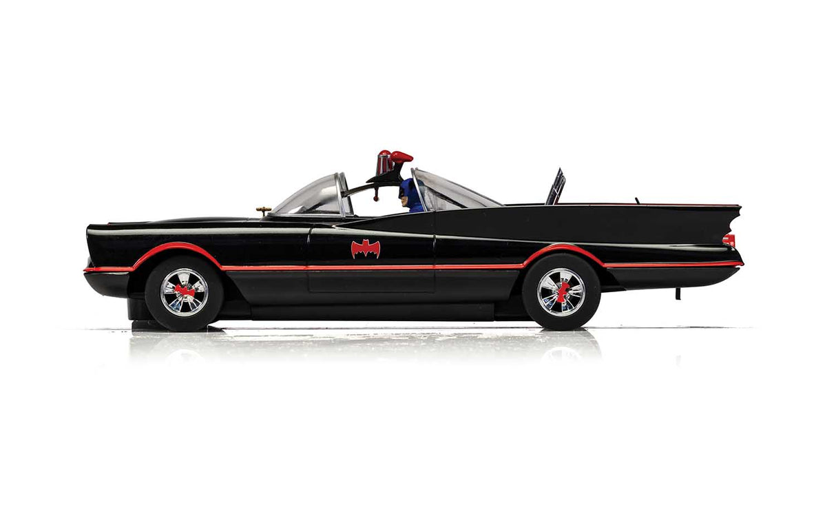 Black Batmobile slot car from the 1966 TV series for Scalextric C4175T