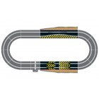 Curved track section for model train layout extension for Scalextric C8511, track view