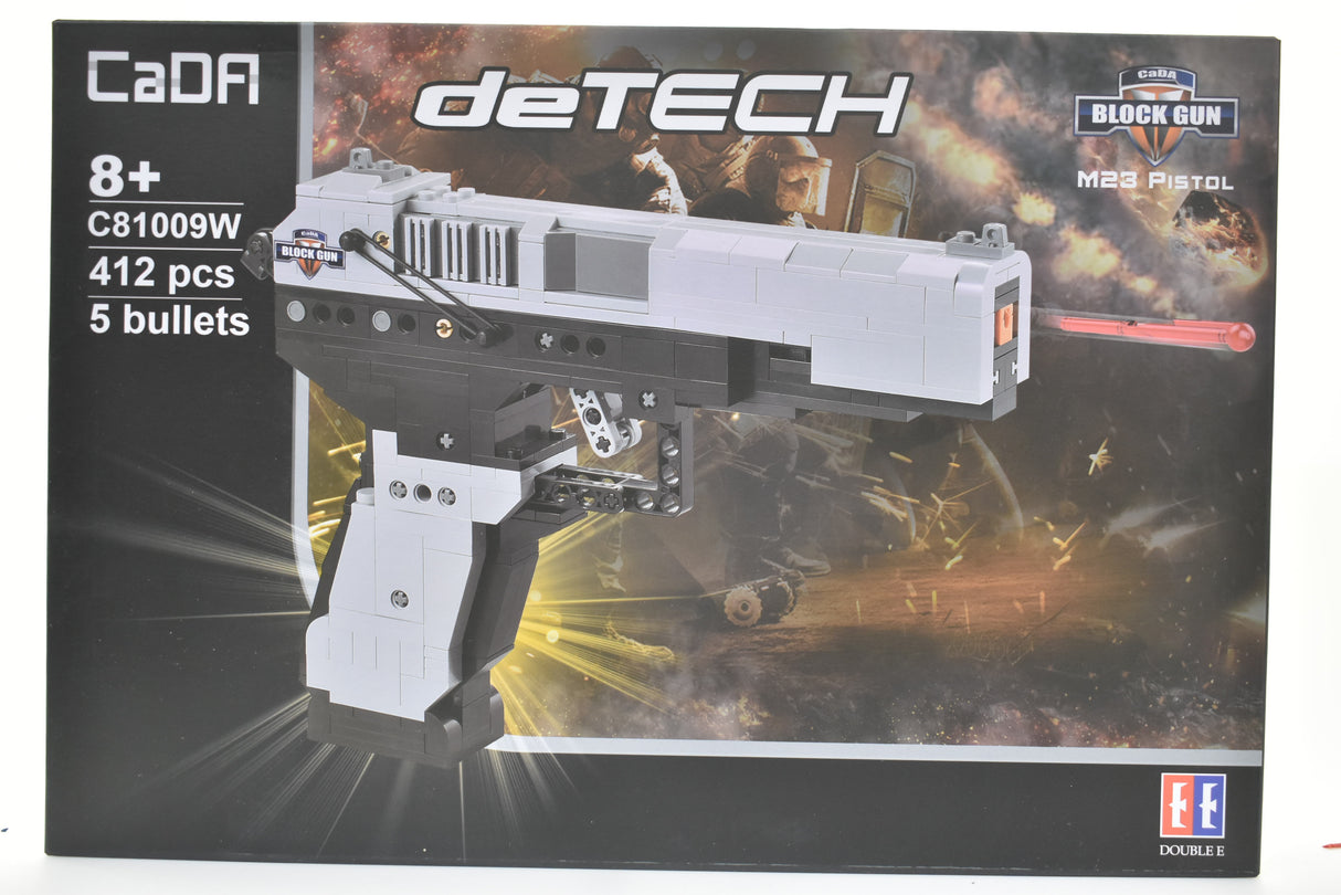 Cada Block Gun M23 Pistol 5 Bullets 412pcs | C81009W | CaDA
