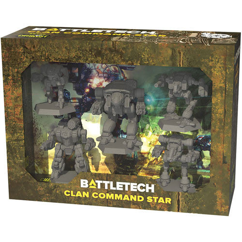 BattleTech Clan Command Star game box art featuring bipedal mech models for 35720