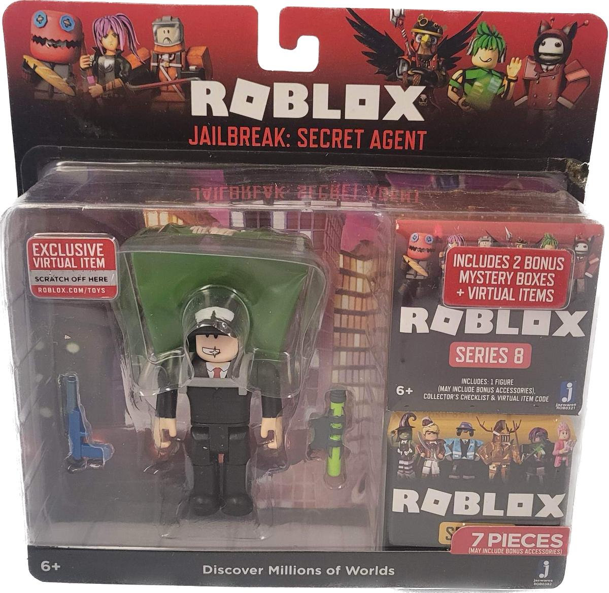 Roblox Jailbreak: Secret Agent Paraquedas + 2 Box Surpresa