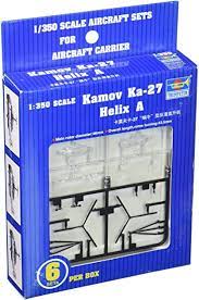 Model kit box: 6 sets of 1/350 scale Kamov Ka-27 Helix A aircraft carrier for Trumpeter 06213