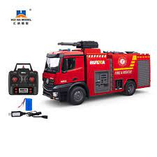 Red remote-controlled fire truck with pump and accessories for IMEX HUN11562