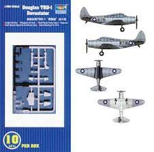 Model aircraft parts for Douglas TBD-1 Devastator, 10 sets per box for Trumpeter 06203