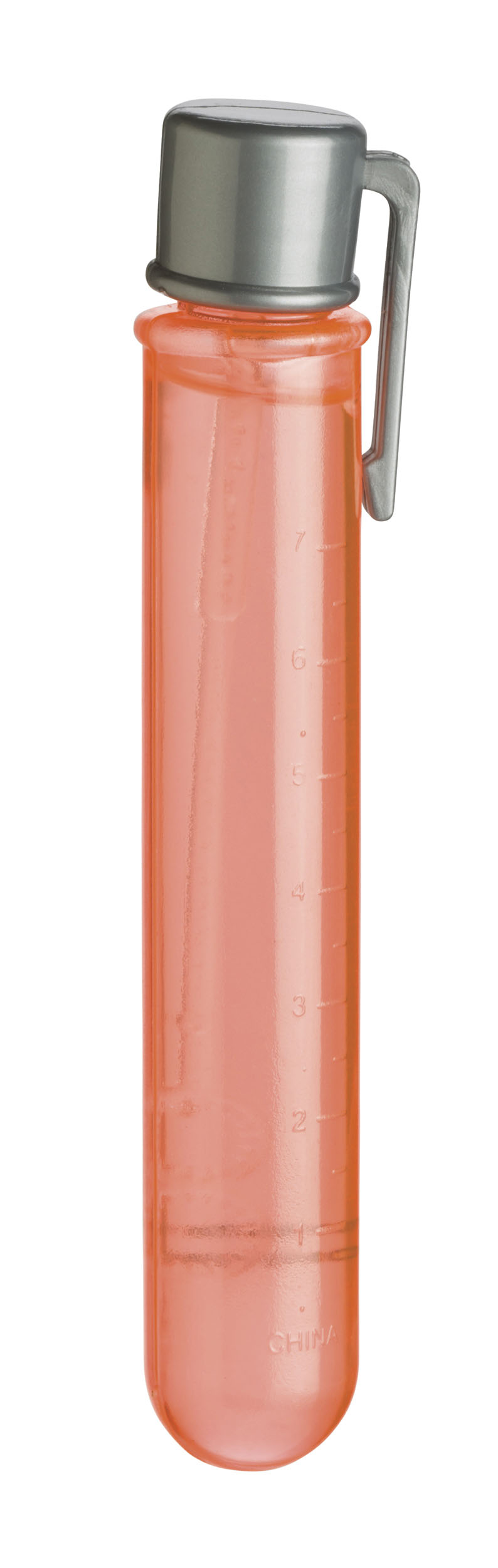 Orange graduated bubble dispenser toy with metal cap for Toy Smith 2632
