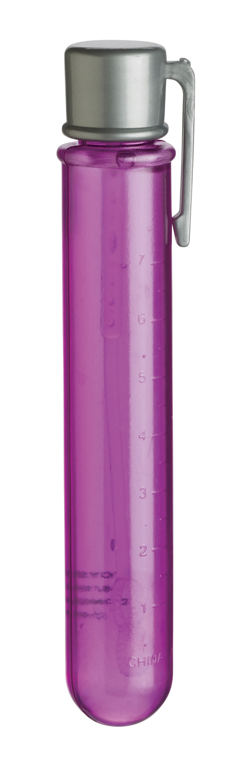 Purple bubble solution dispenser with silver cap for Toy Smith 2632