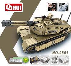 Remote control tank model kit with multiple power unit options for Qihui QIH9801