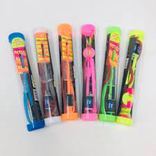 Assortment of colorful spinning toy launchers for Spin Copter SCD001