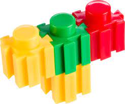 Colorful, interlocking building blocks for creative play for Toy Smith 91004
