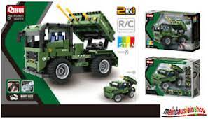 Green RC rocket launcher toy set with multiple build options for Qihui QIH08021