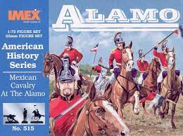 Mexican cavalry figures at the Alamo battle scene for IMEX 515