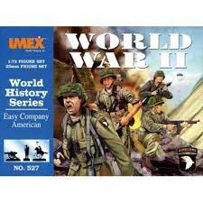 World War II American soldiers in action, 1:72 scale figure set for IMEX 5527