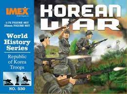 Korean War troops in action, 1/72 scale figure set for IMEX 530