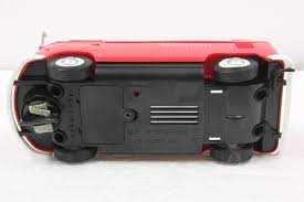 Red model van with lights, detailed scale replica for Scalextric C3755