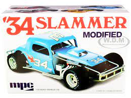 Blue 1934 "Slammer" modified race car model kit for MPC MPC927-Returns