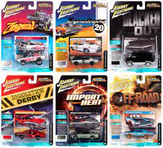 Action toy set featuring various vehicles for imaginative play for Johnnny Lighting JLSF016