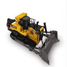 Yellow and black remote control bulldozer model with blade for IMEX HUN11560