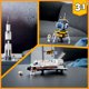 Assembled space shuttle and robot from LEGO Creator set for 31117