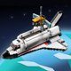 LEGO Space Shuttle model in space, ready for adventure for 31117