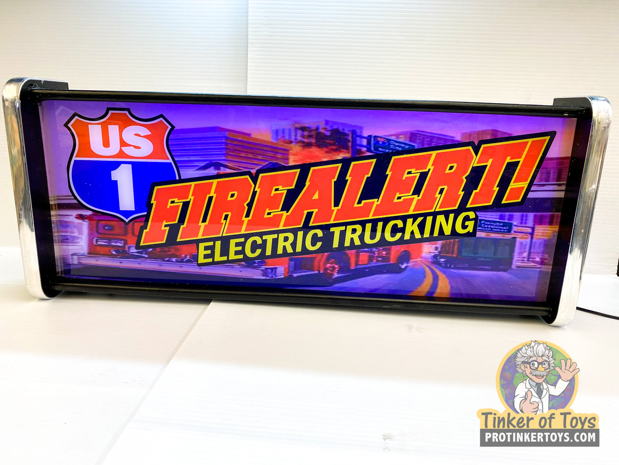Electric Trucking US1 - Fire Alert! | Light Up Display Sign