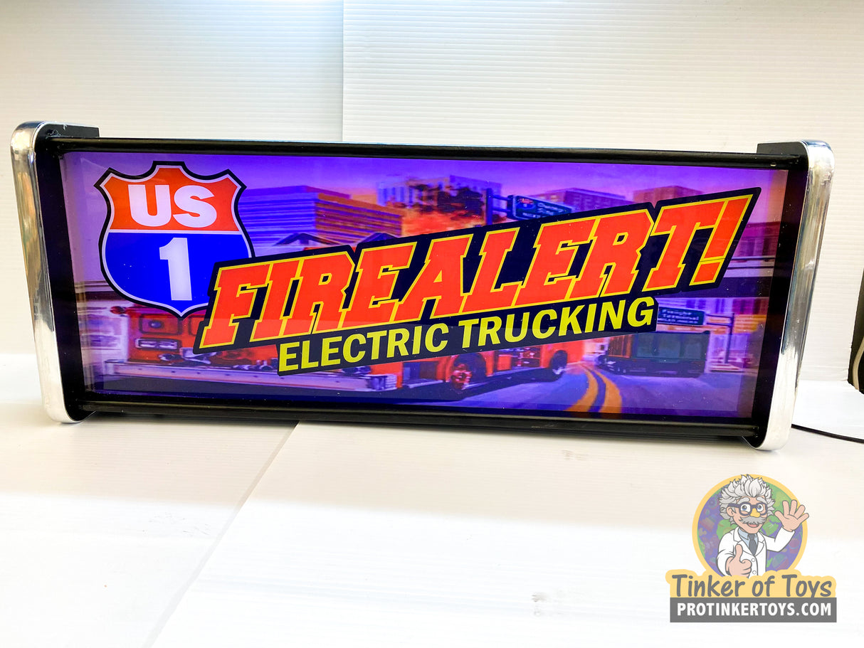 Electric Trucking US1 - Fire Alert! | Light Up Display Sign