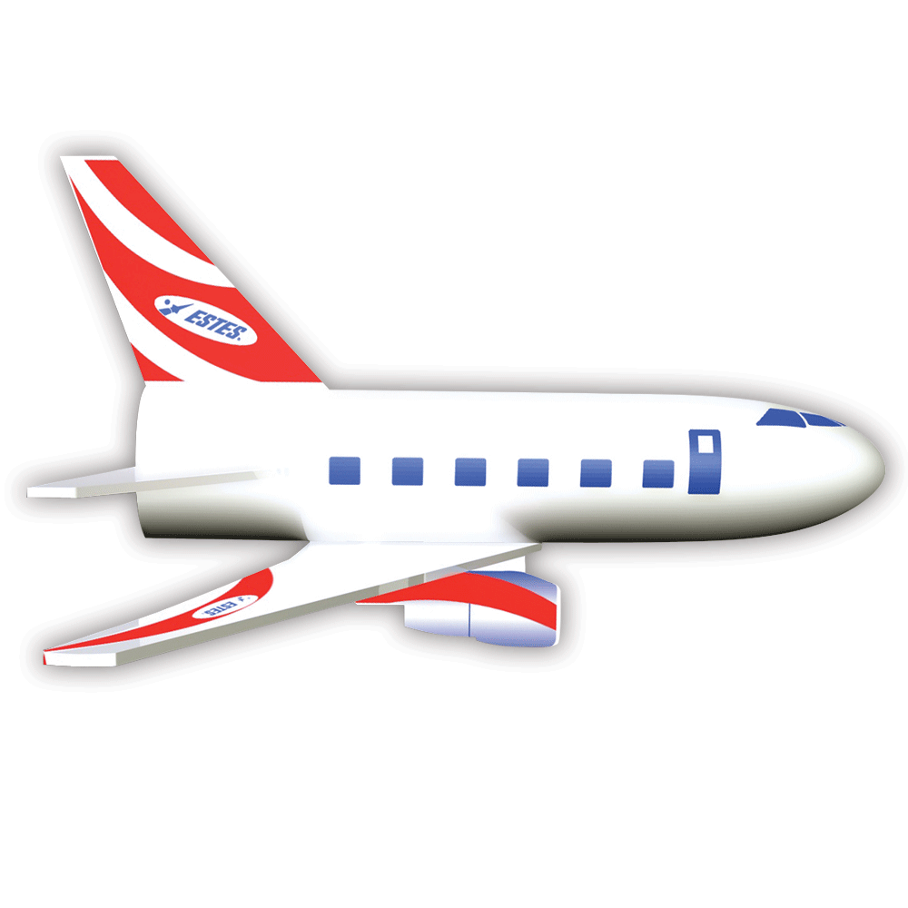 Estes Jetliner Flying Model Rocket Kit 3230, additional view