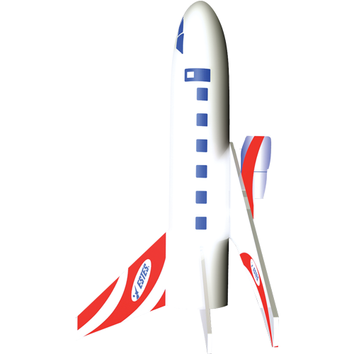 Estes Jetliner Flying Model Rocket Kit 3230, alternate view