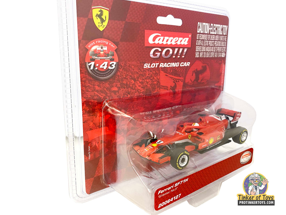 Red Ferrari slot car model, 1:43 scale, for racing for Carrera Go 20064127