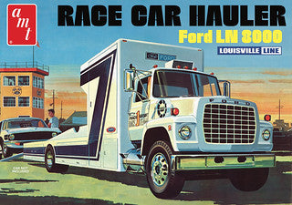 Ford LN 8000 Race Car Hauler 1:25 Scale Model Kit | AMT1316 | AMT