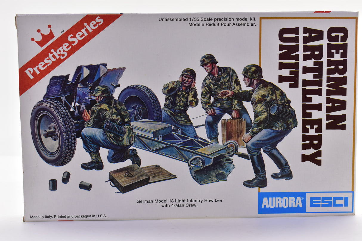German Artillery Unit 4-Man Crew 1:35 Scale | 6306 | Aurora/ESCI Models