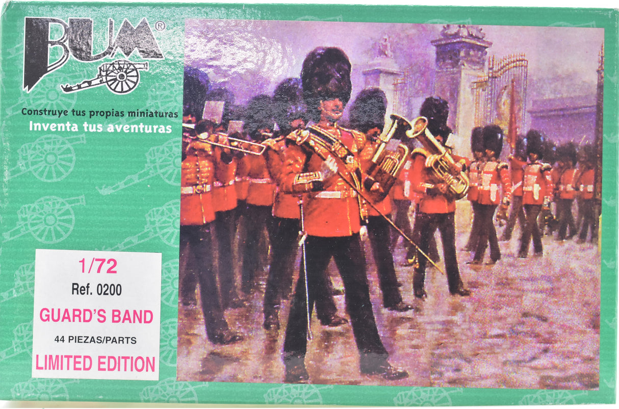 Miniature set of British Palace Guard's Band figures, 1:72 scale for Bum 0200