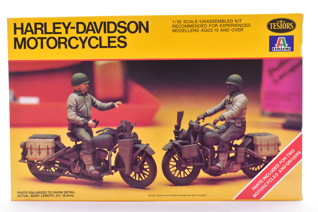 Harley-Davidson Motorcycles 1:35 Scale | 858 | Testors Italeri Models