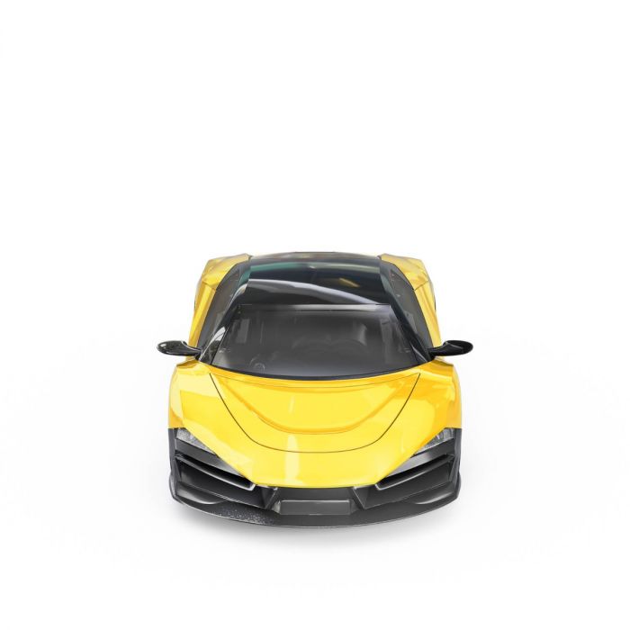Yellow car front spoiler for vehicle modification for HexBug 434-7134
