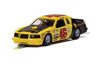 Yellow and black Ford Thunderbird race car model with number 46 for Scalextric C4088