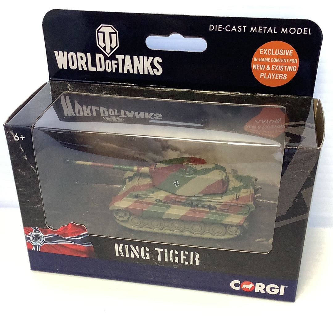 Die-cast model of a King Tiger German Army tank for Corgi WT91207
