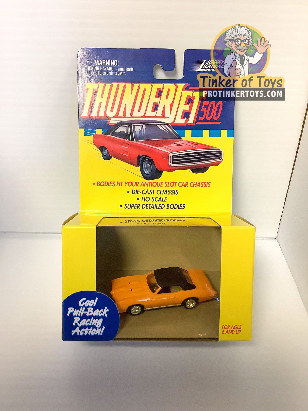Pontiac GTO | 39301 | Pull Back Thunderjets-American Line-K-Pontiac GTO | Orange-ProTinkerToys