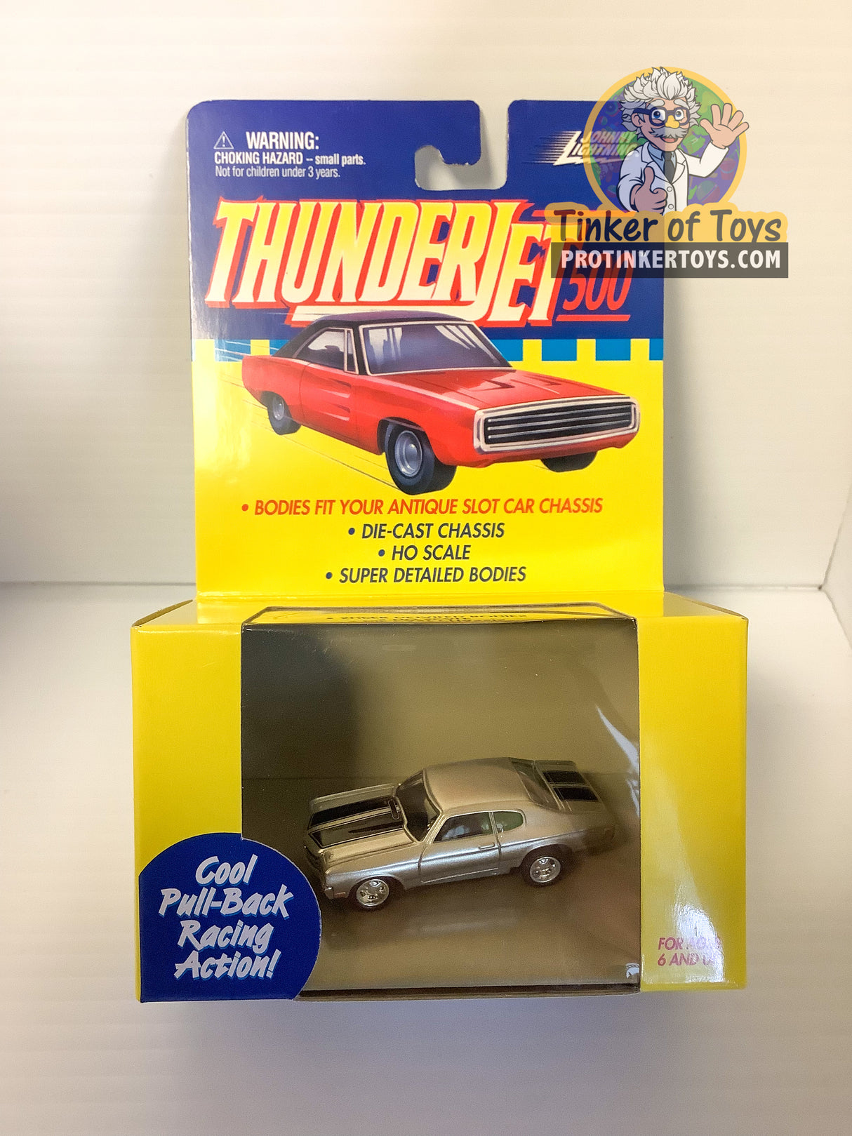 Chevy Chevelle | 39301 | Pull Back Thunderjets-American Line-K-Chevy Chevelle | Silver-ProTinkerToys
