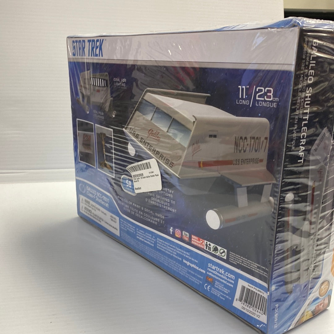 Model kit box art for Star Trek Galileo Shuttlecraft, 1/32 scale for Polar Light Model Kits P0L909, package view, product view 8