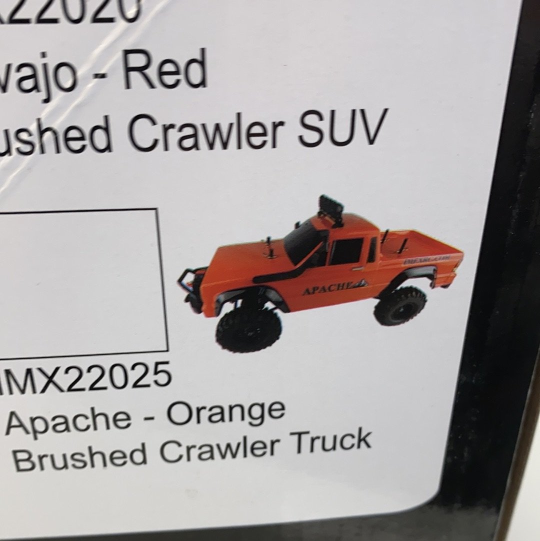 Orange 1/10 scale brushed crawler truck model for IMEX 22025