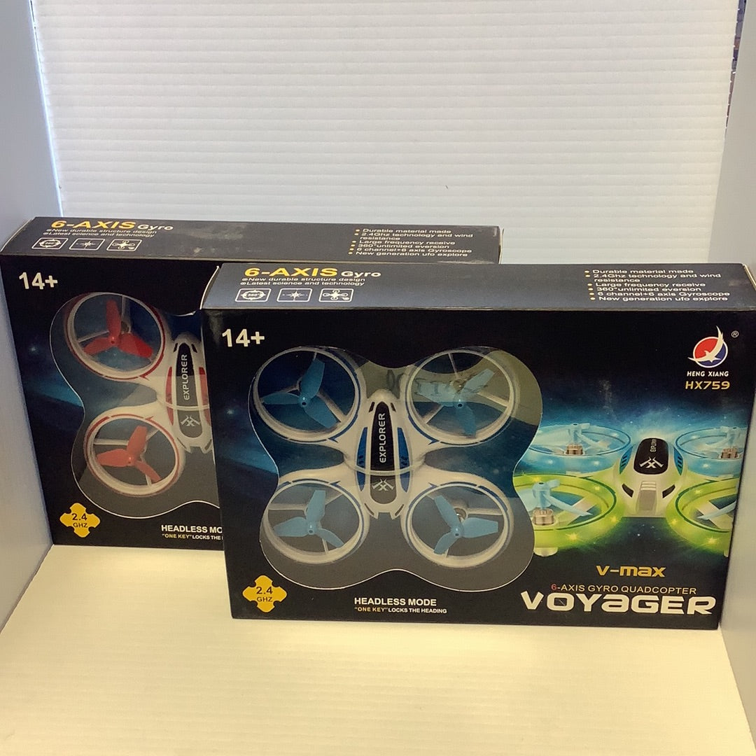 Drone toy box showing quadcopter and accessories for kids for Heng Xiang HX759