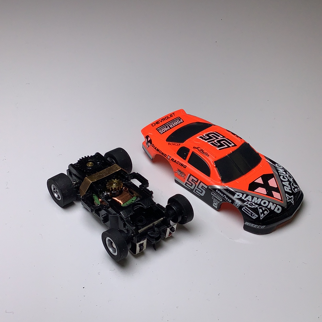 Team Racing 55 Chevy Extraction Chassis 9870 Aurora Afx Tomy