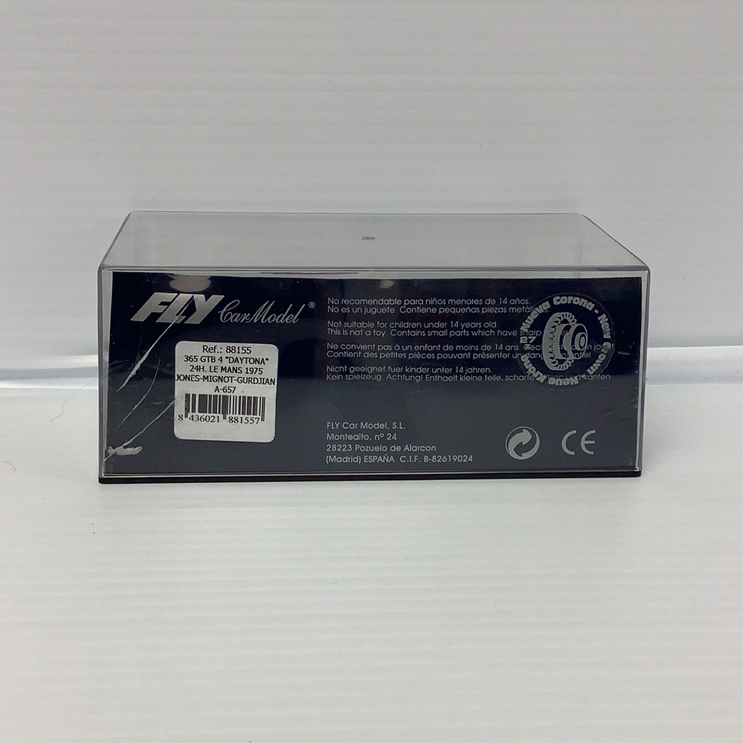 Model car box for 365 GTB/4 "Daytona" 1975 race car for Fly Car 88155