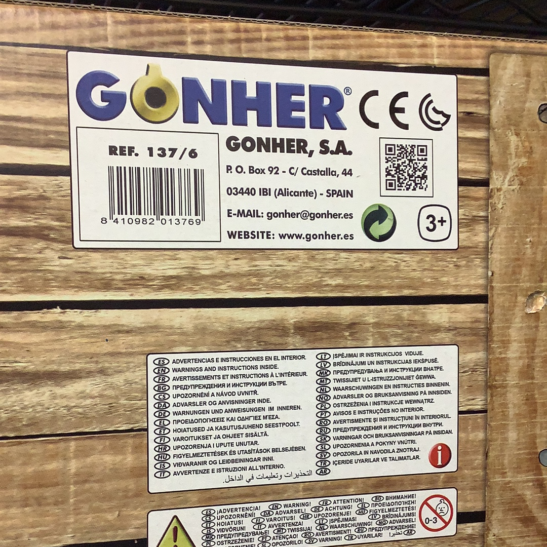Product packaging with model number 137/6 and brand logo for Gonher