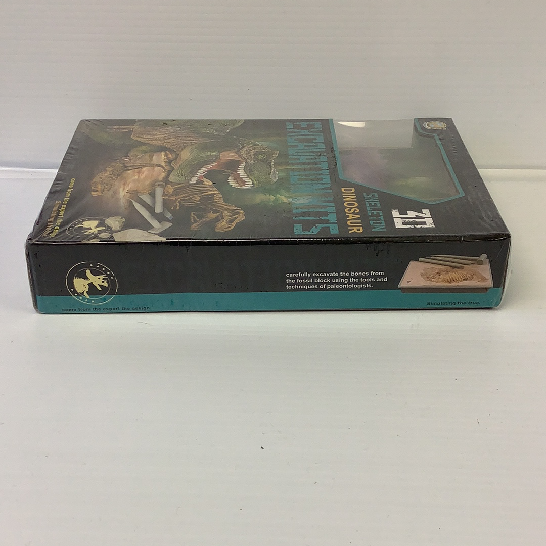 Dinosaur skeleton excavation kit box featuring Triceratops for IMEX Model Company IMX49021