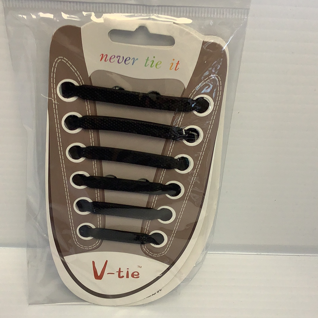 6PCS Silicone Color With Lines Shoe Lace | 87539GL | BVP-BVP-black-ProTinkerToys