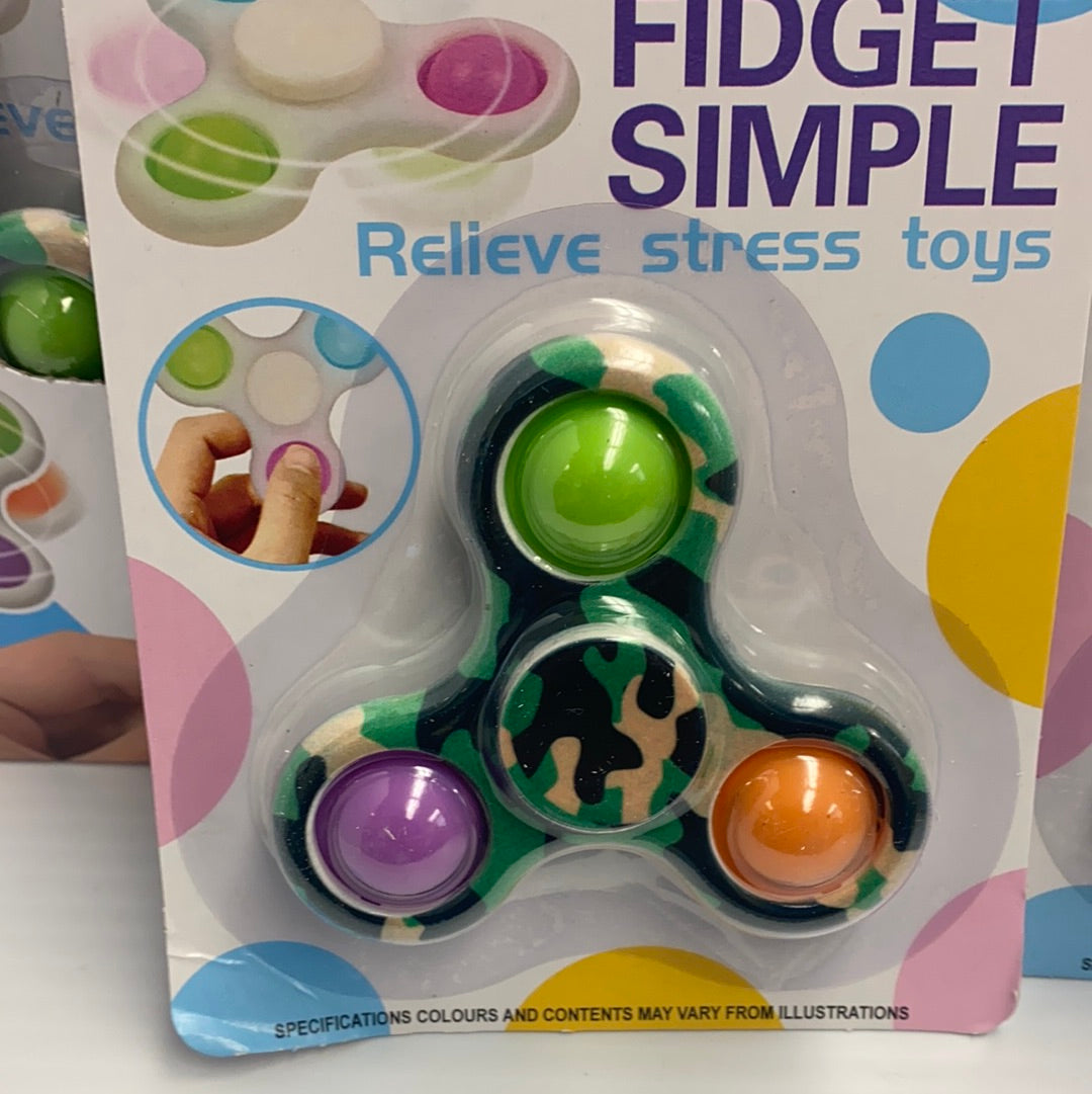 3 Finger Pooper Fidget Spinner Animal Print/Camo | 88717 | BVP-BVP-Green/Tiger-ProTinkerToys