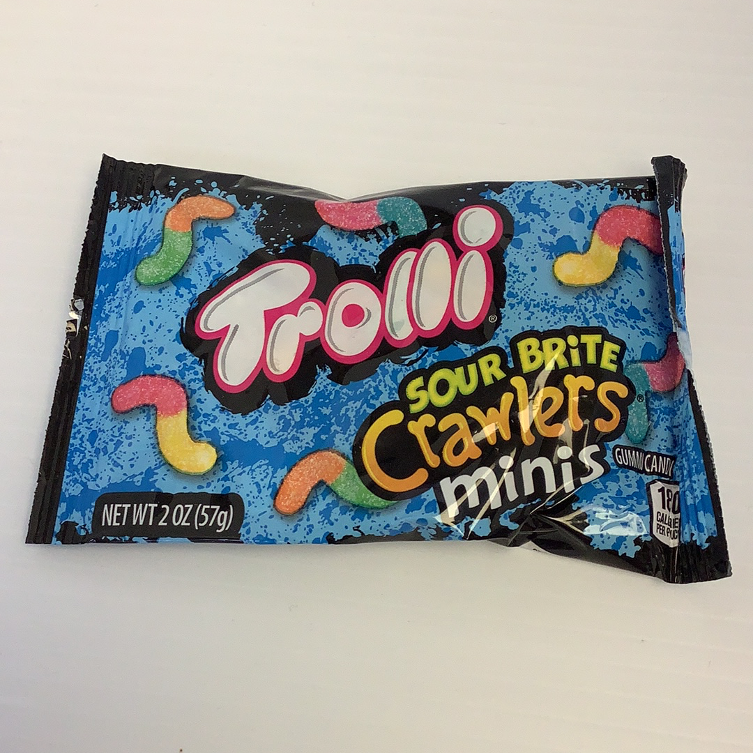 Bag of Trolli Sour Brite Crawlers Minis gummy candy for FERRARA 142270