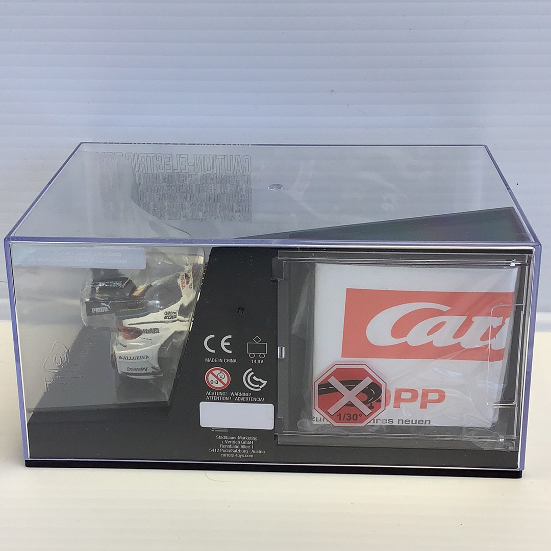 Slot car in clear display box for Carrera Evolution 27499