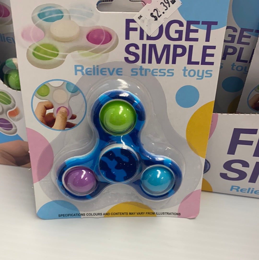 3 Finger Pooper Fidget Spinner Animal Print/Camo | 88717 | BVP-BVP-Blue/Tiger-ProTinkerToys