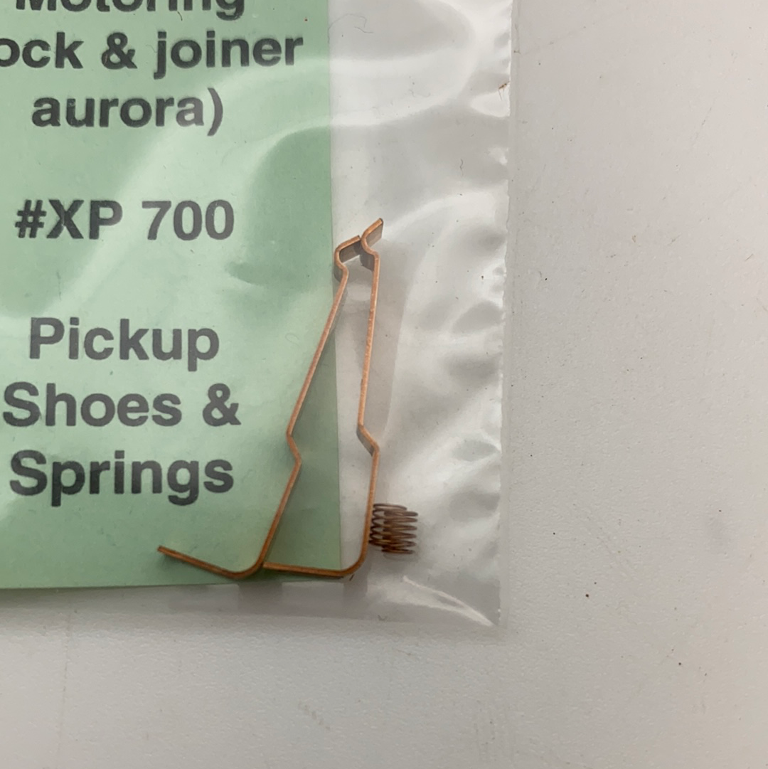 Spring for model train pickup shoes, part number XP 700 for Model Motoring (Lock and Joiner Aurora)